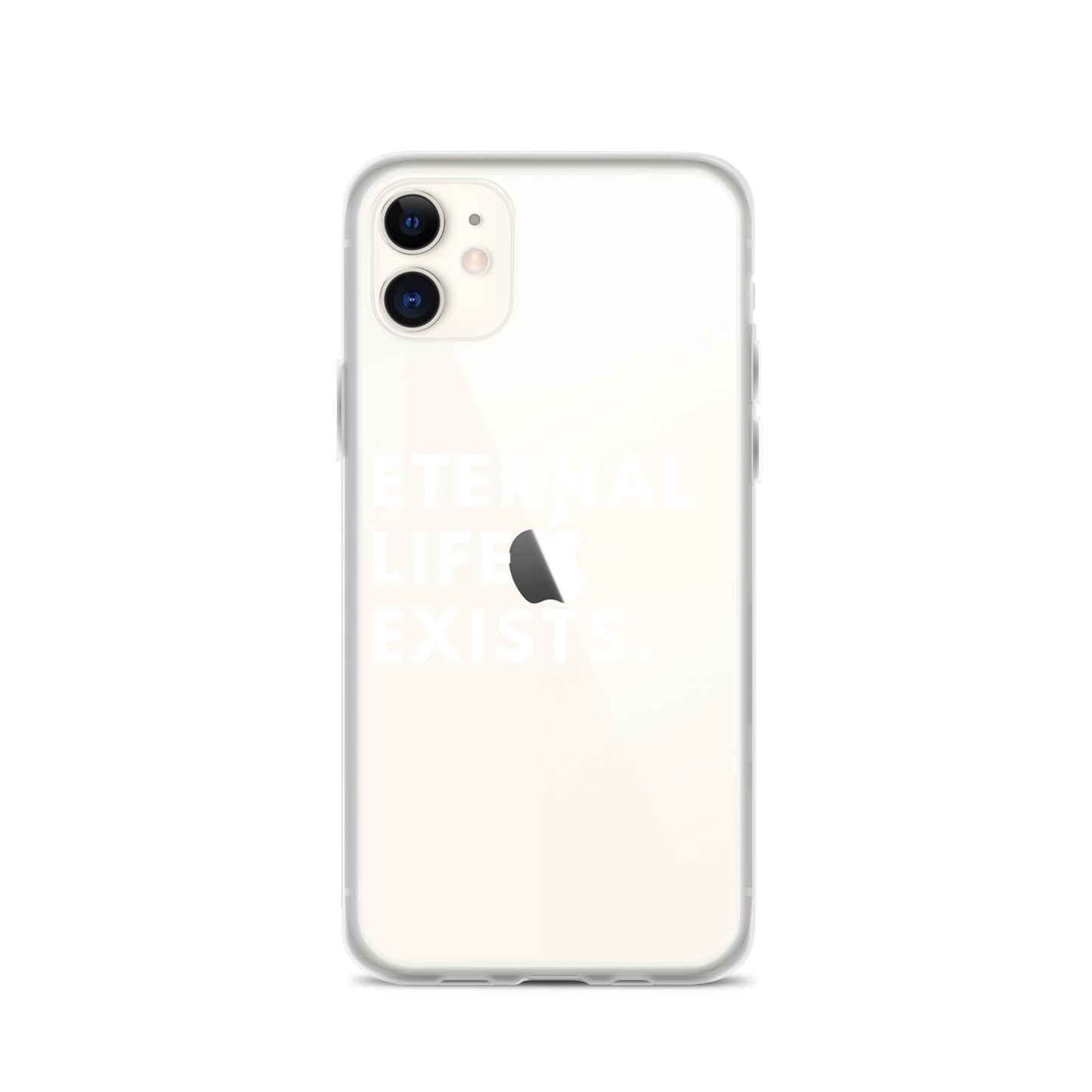 Eternal Life Exists White Letter iPhone Case
