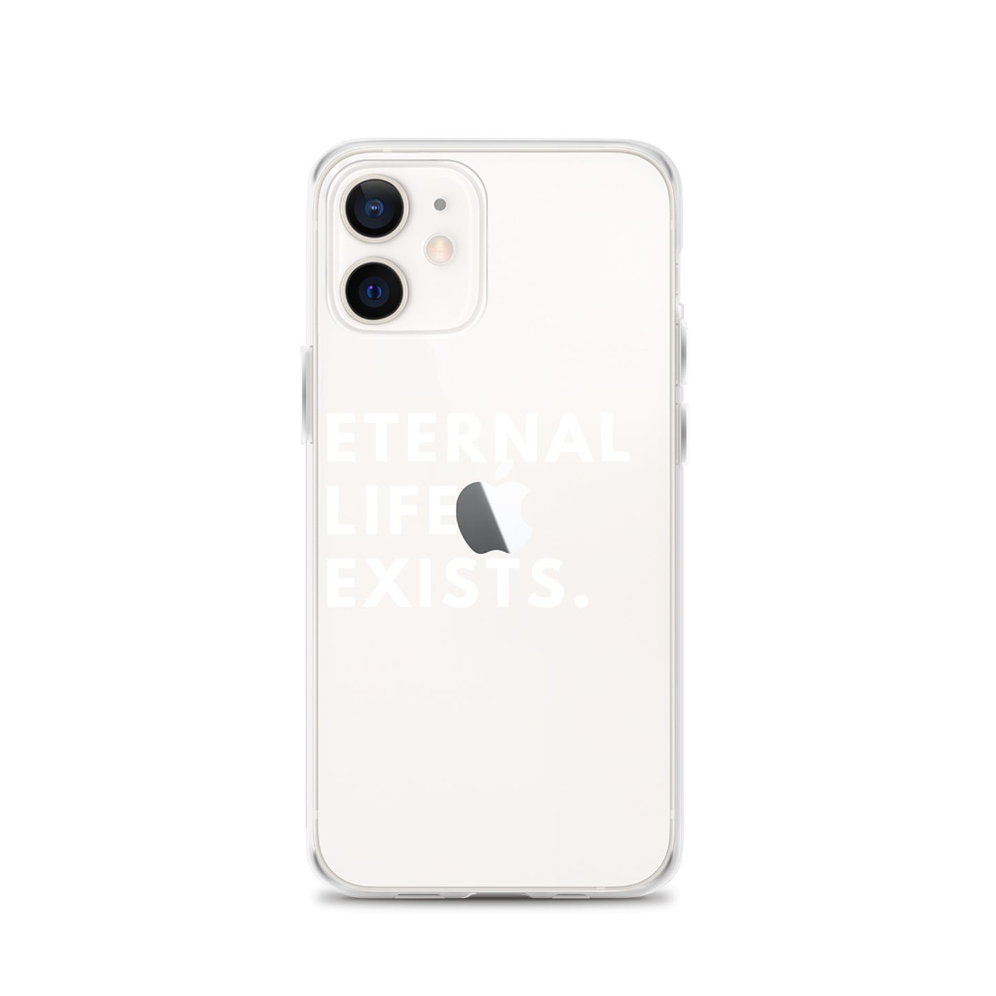 Eternal Life Exists White Letter iPhone Case