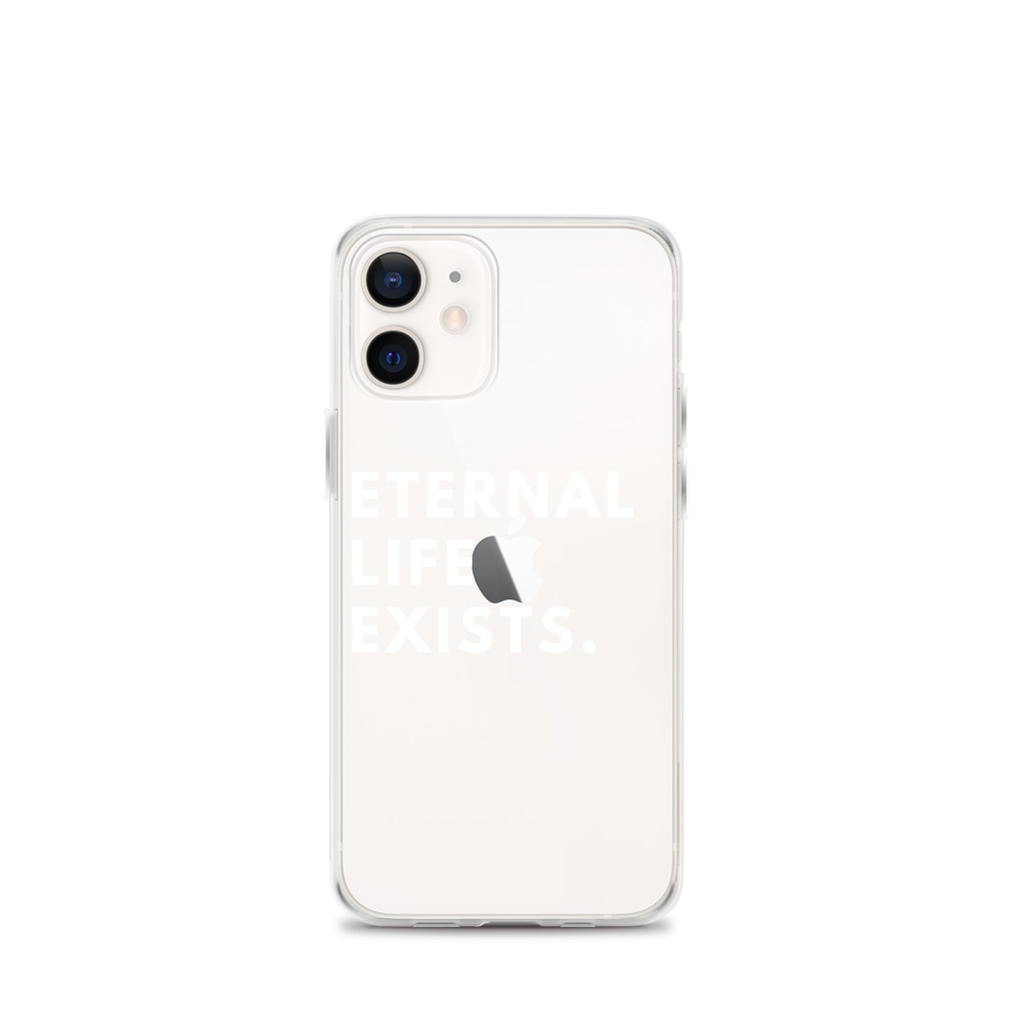 Eternal Life Exists White Letter iPhone Case