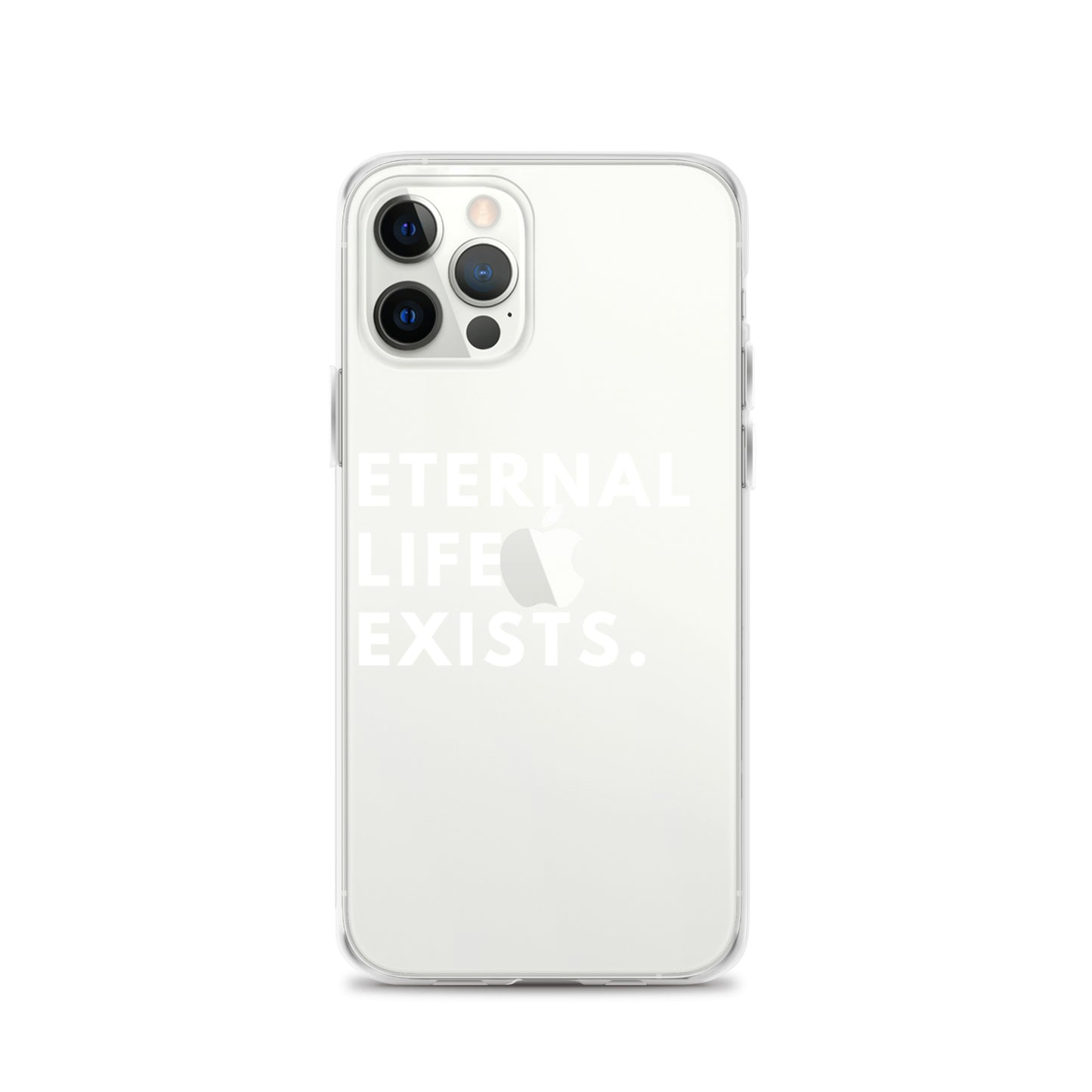 Eternal Life Exists White Letter iPhone Case