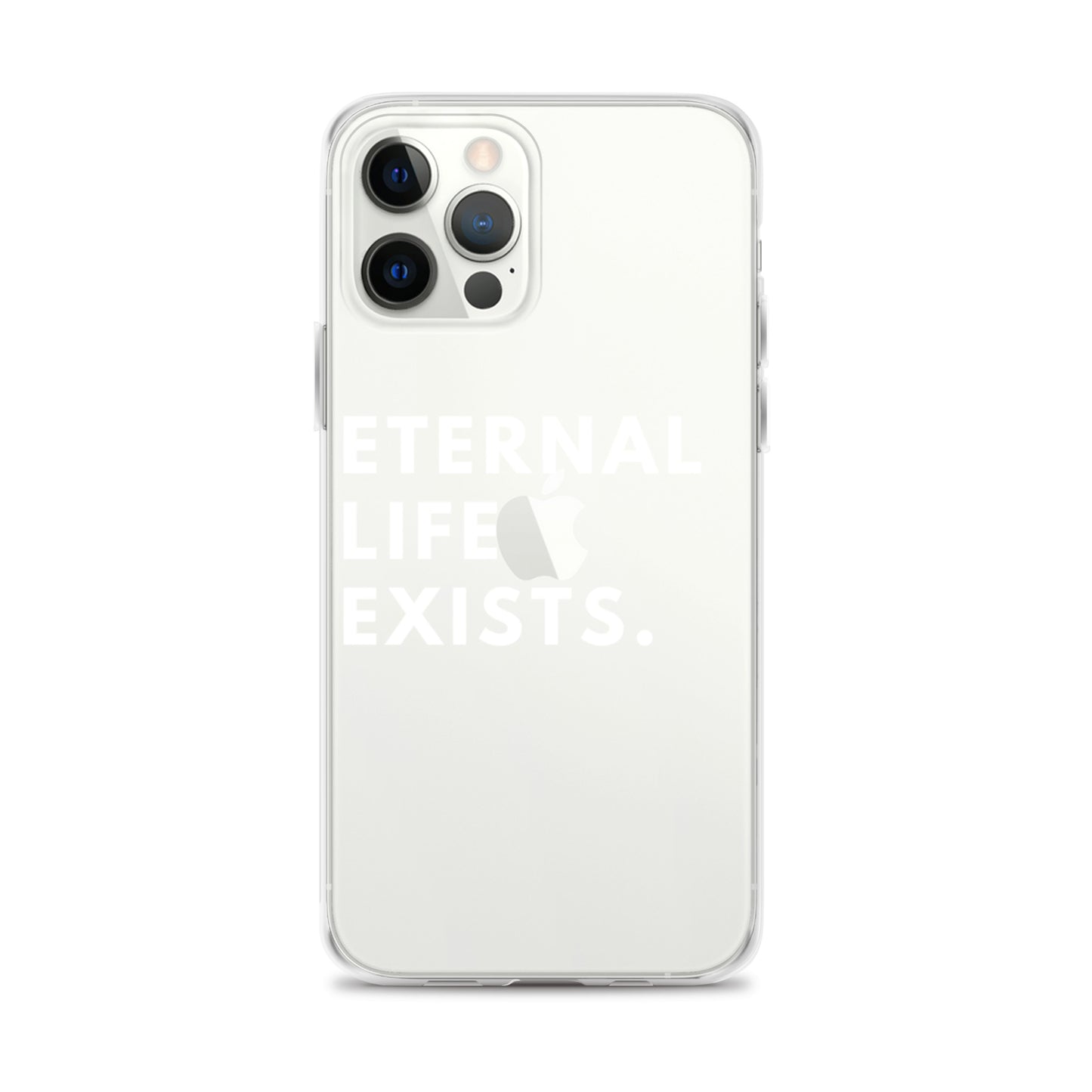 Eternal Life Exists White Letter iPhone Case