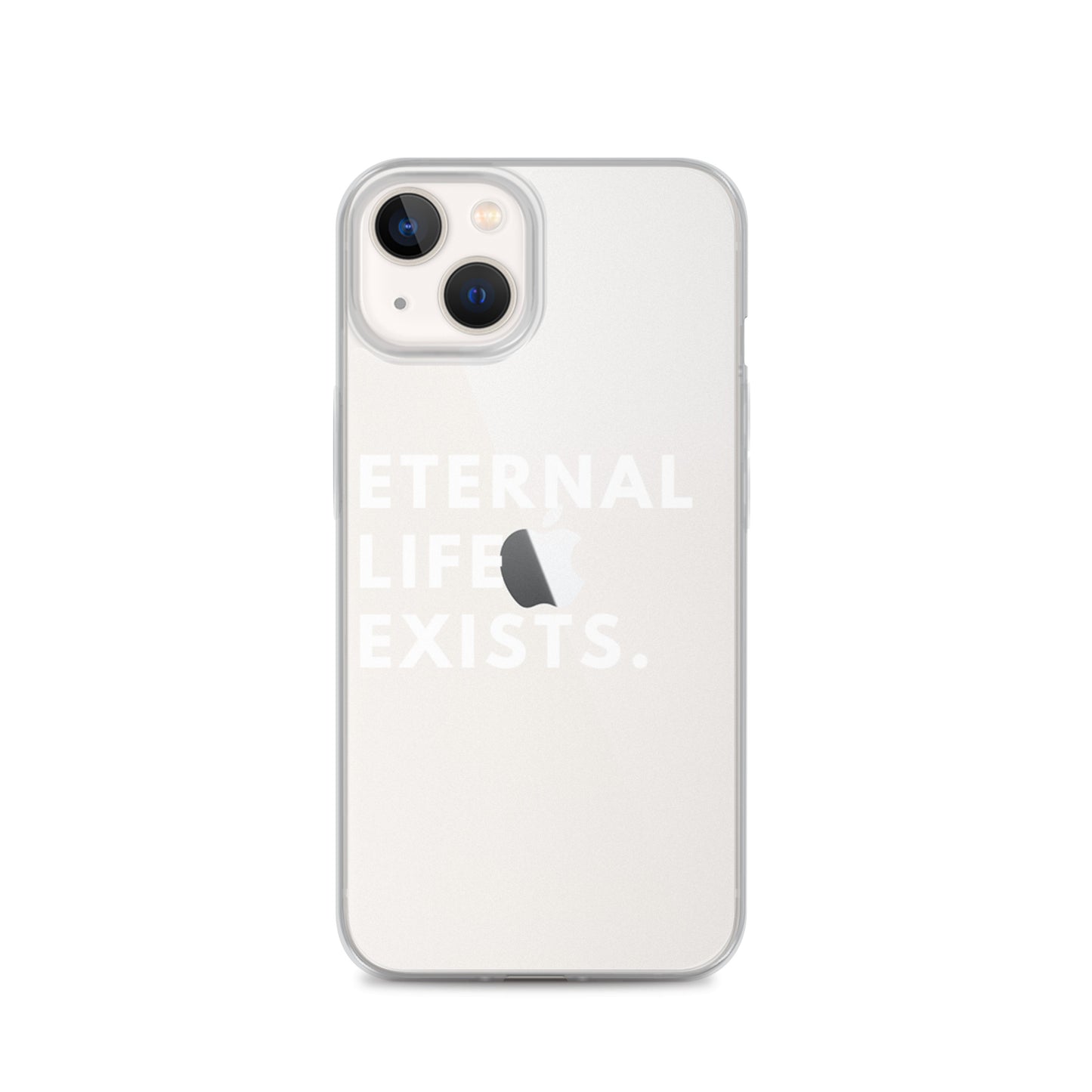 Eternal Life Exists White Letter iPhone Case