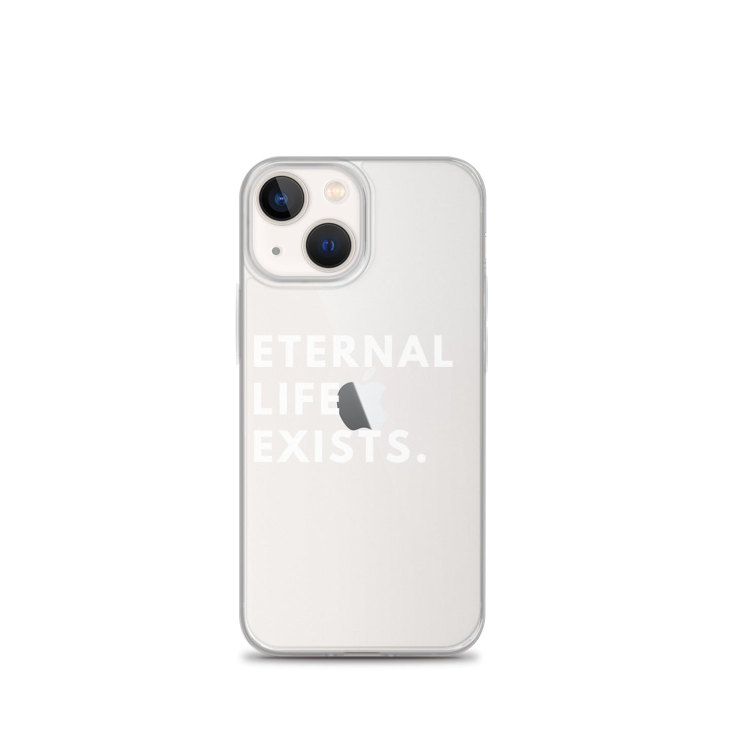 Eternal Life Exists White Letter iPhone Case