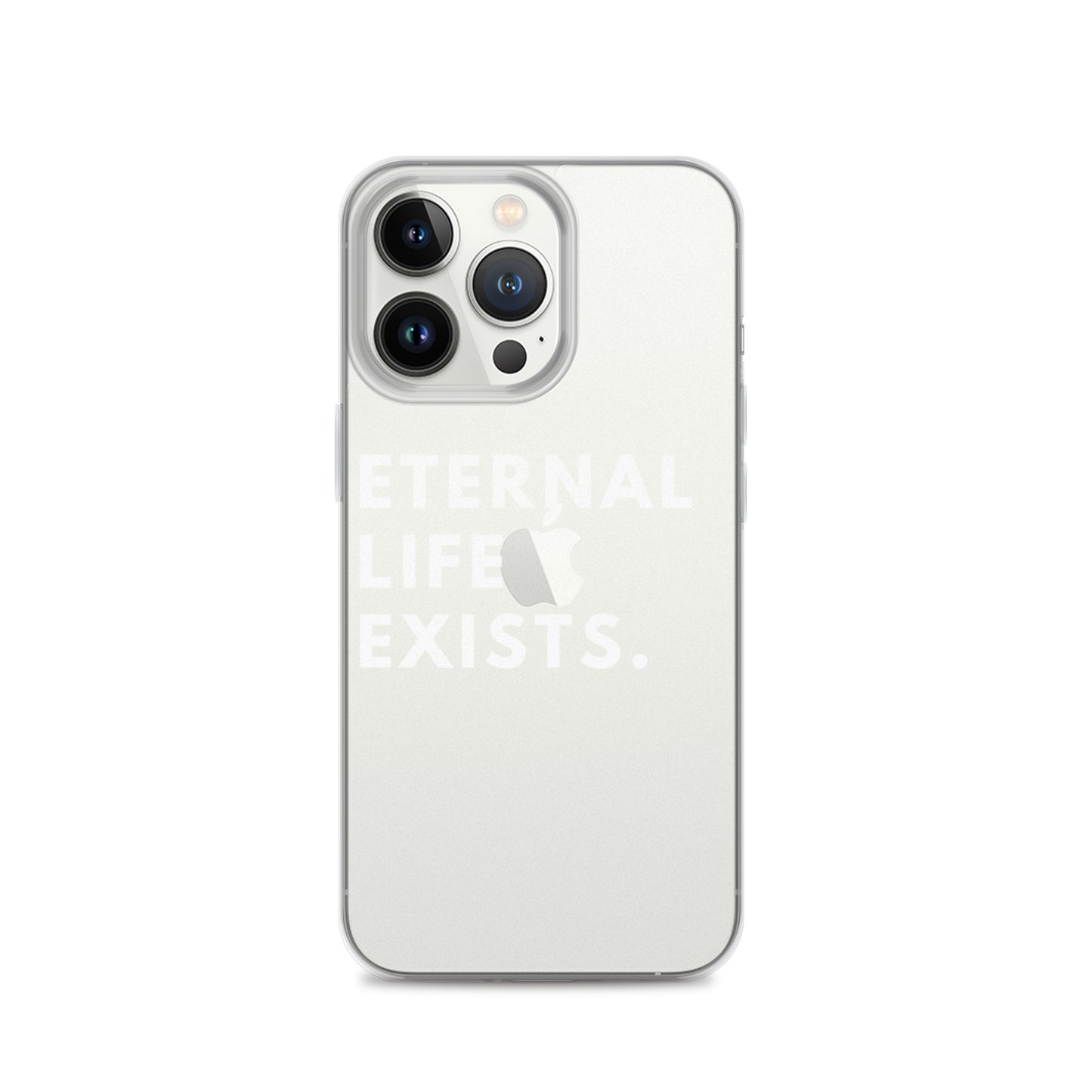 Eternal Life Exists White Letter iPhone Case