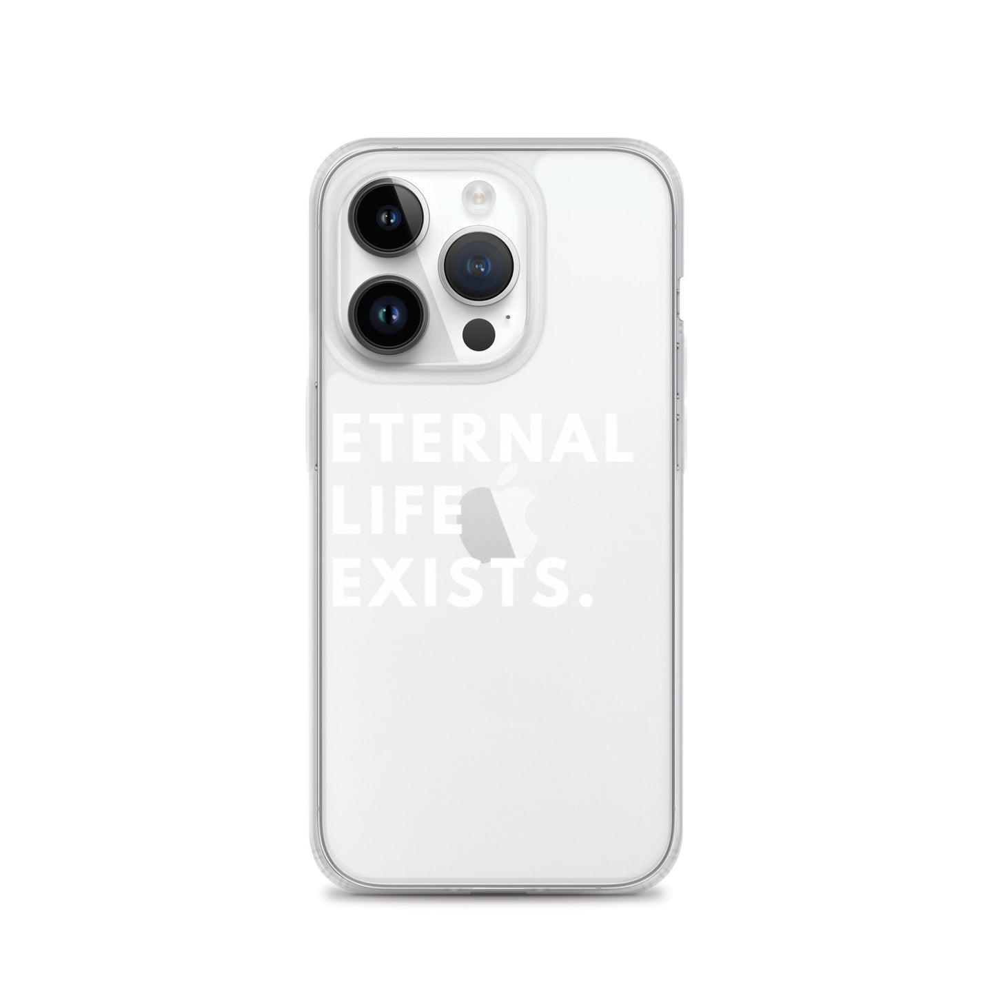 Eternal Life Exists White Letter iPhone Case
