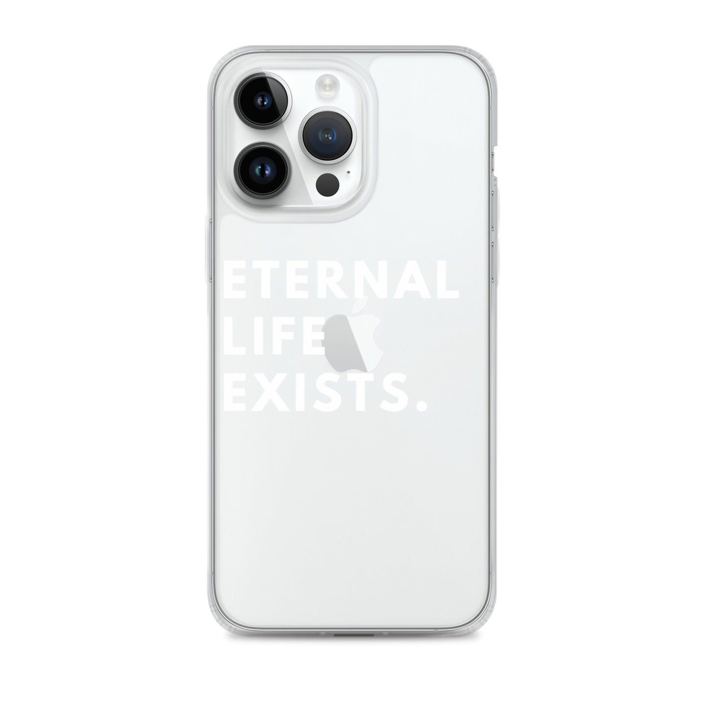 Eternal Life Exists White Letter iPhone Case